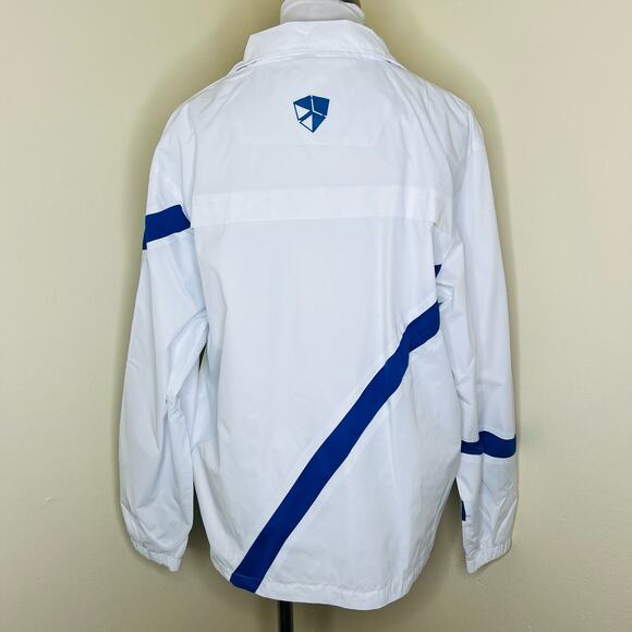 Nike Inter Milan Track Jacket XL Mens Soccer White Blue Full Zip Windbreaker New - Picture 3 of 11